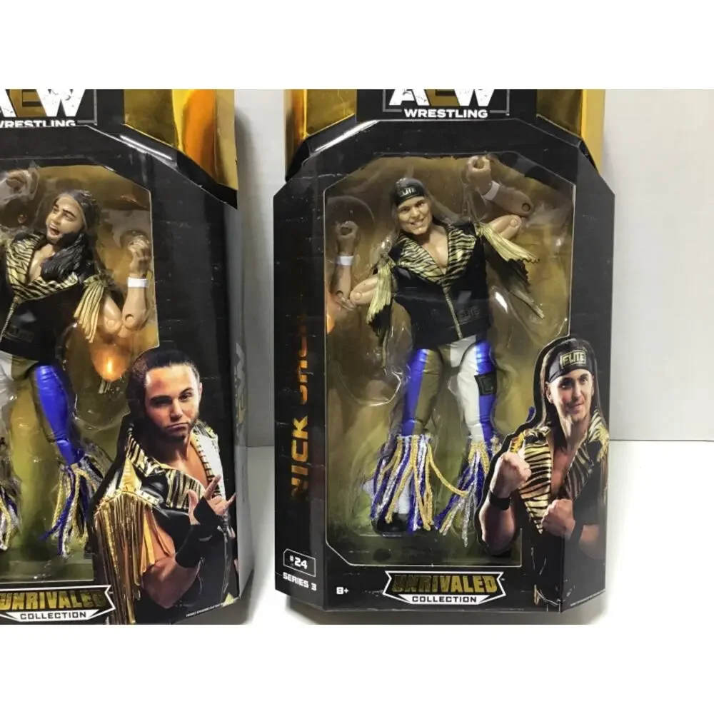 AEW Unrivaled Series 3 Young Bucks Matt & Nick Jackson Action Figure Set New
